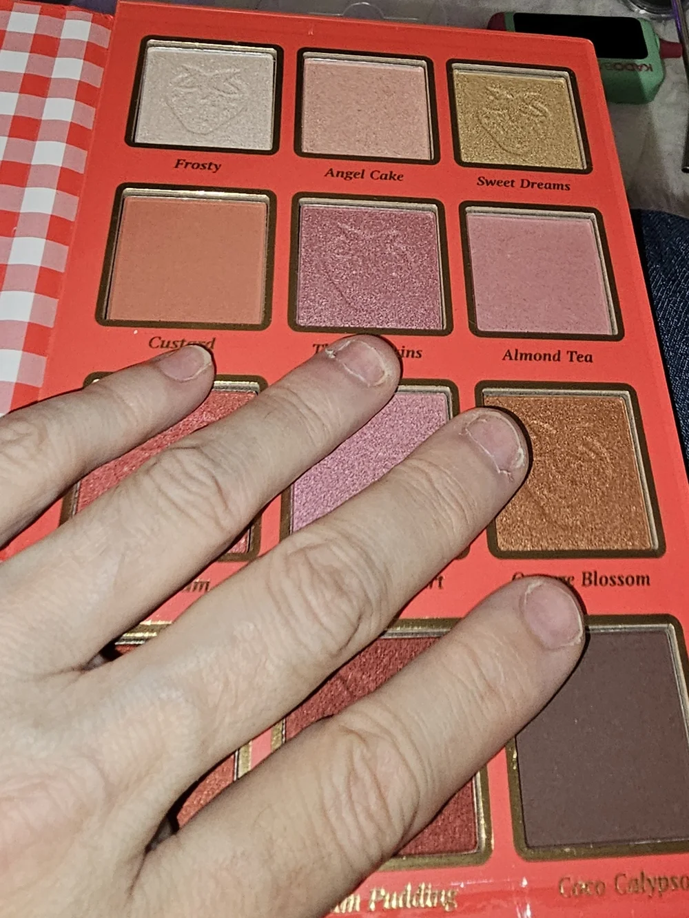 Strawberry Shortcake Eyeshadow Palatte/Mini Metal Tumbler w/Metal Straw